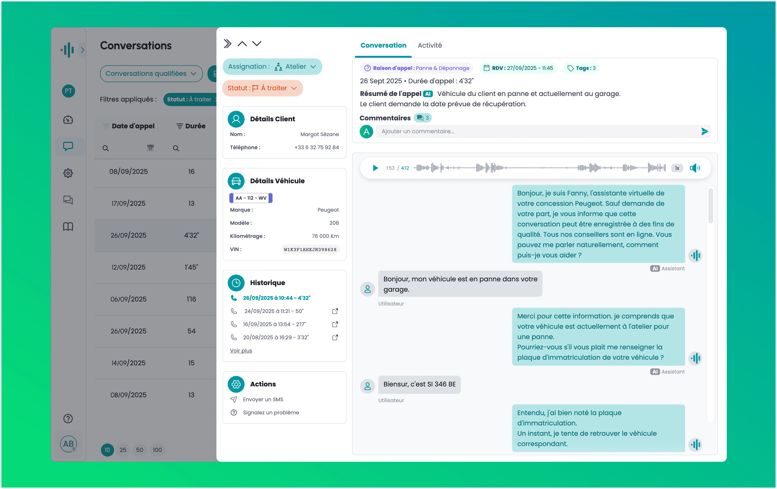 🚀 Nueva página de detalle de una conversación