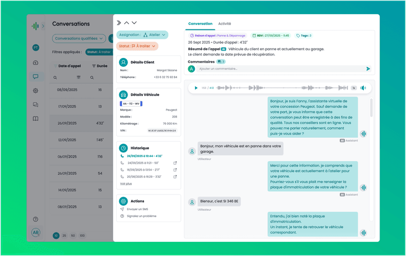 🚀 Nueva página de detalle de una conversación