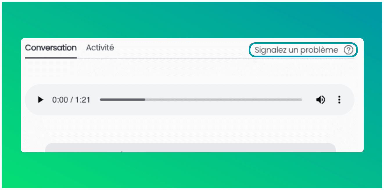 Reporta un problema con un clic