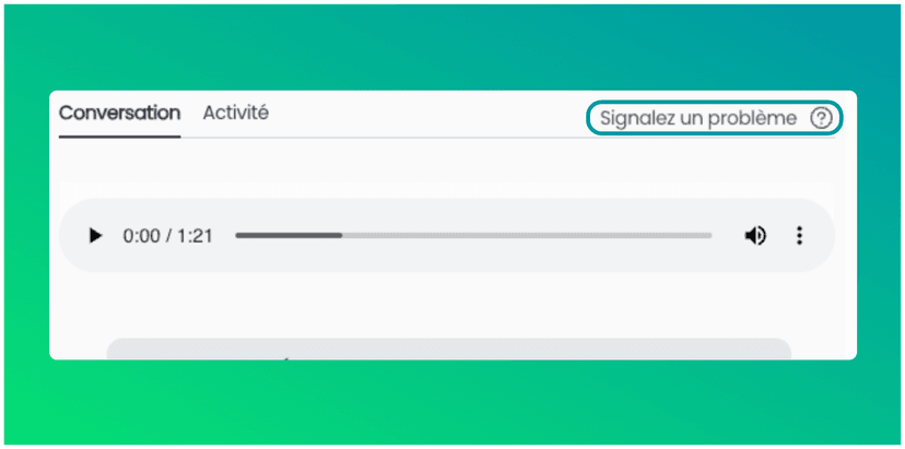 Reporta un problema con un clic